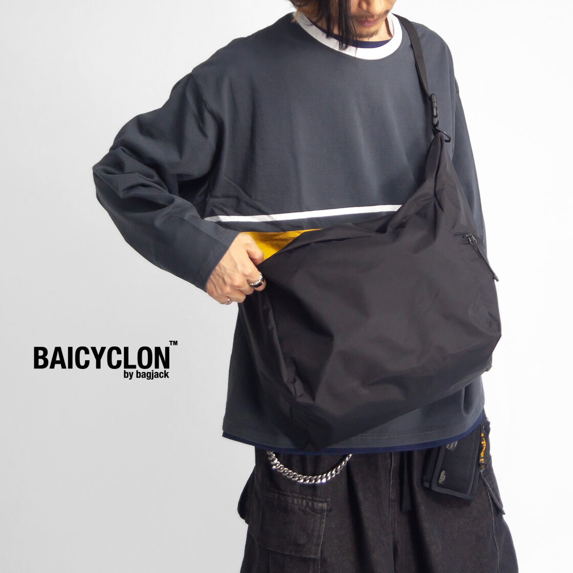 BAICYCLON by bagjack バイシクロンバイバッグジャック 大容量ナイロンショルダーバッグ メンズ レディース