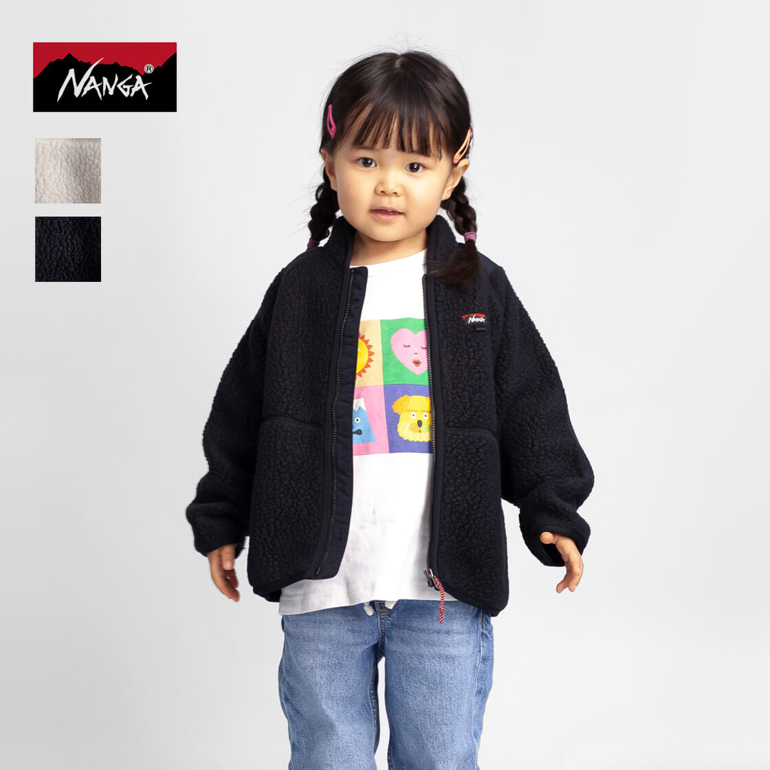 NANGA ナンガ ポーラテック サーマルプロ キッズ フリースジャケット 子供服 アウトドア 贈り物 ギフト