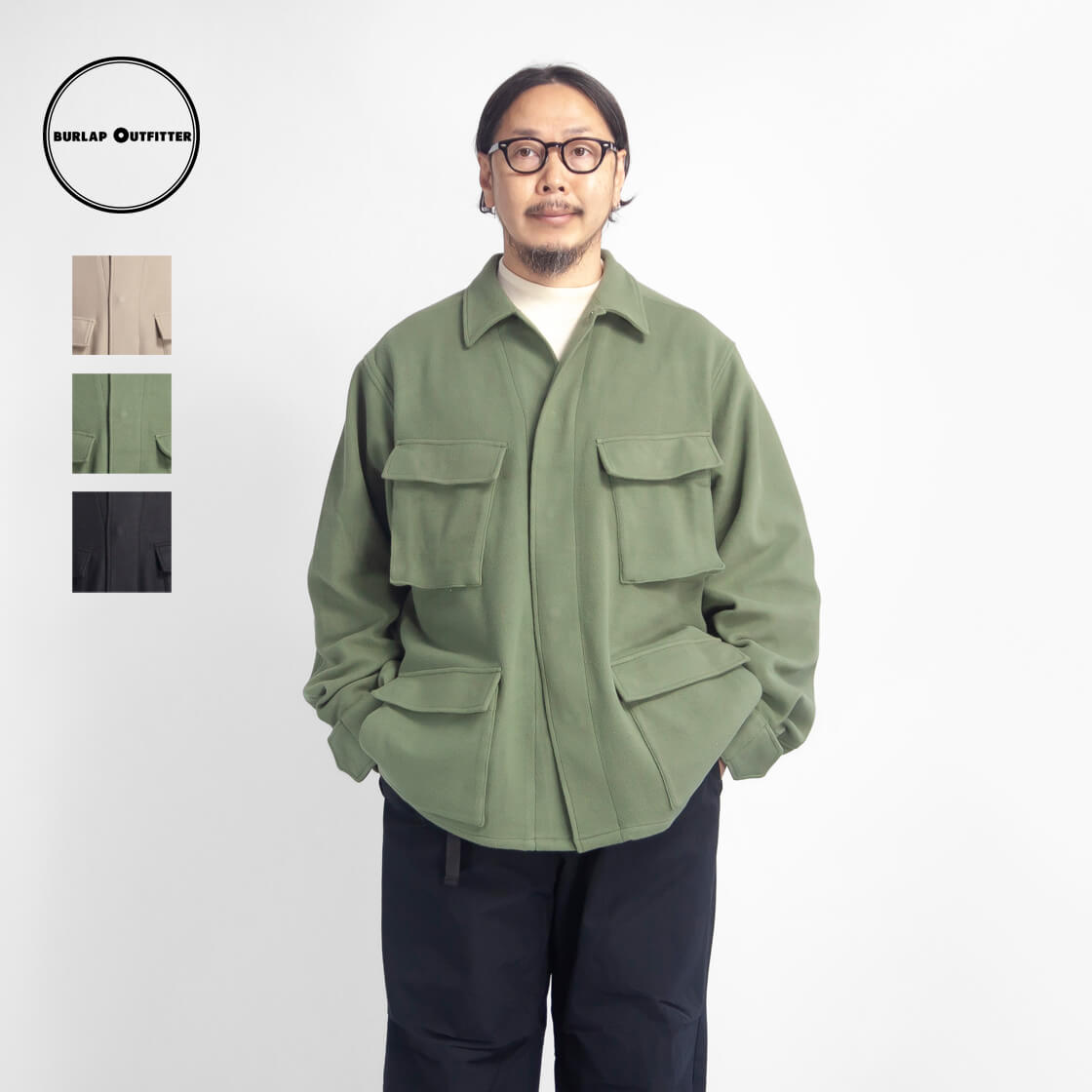 BURLAP OUTFITTER バーラップアウトフィッター フリース BDUジャケット メンズ