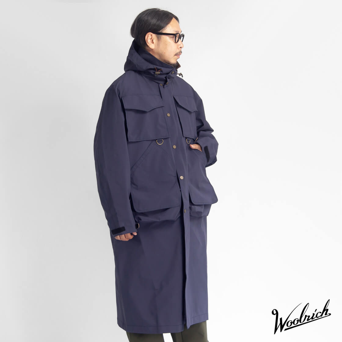 WOOLRICH OUTDOOR LABEL ウールリッチ ゴアテックス スリーレイヤー フィッシングコート メンズ